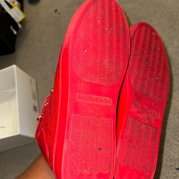 authentic balenciaga red good condition size 10 USA fit like a 10.5/11 - Picture 4 of 10